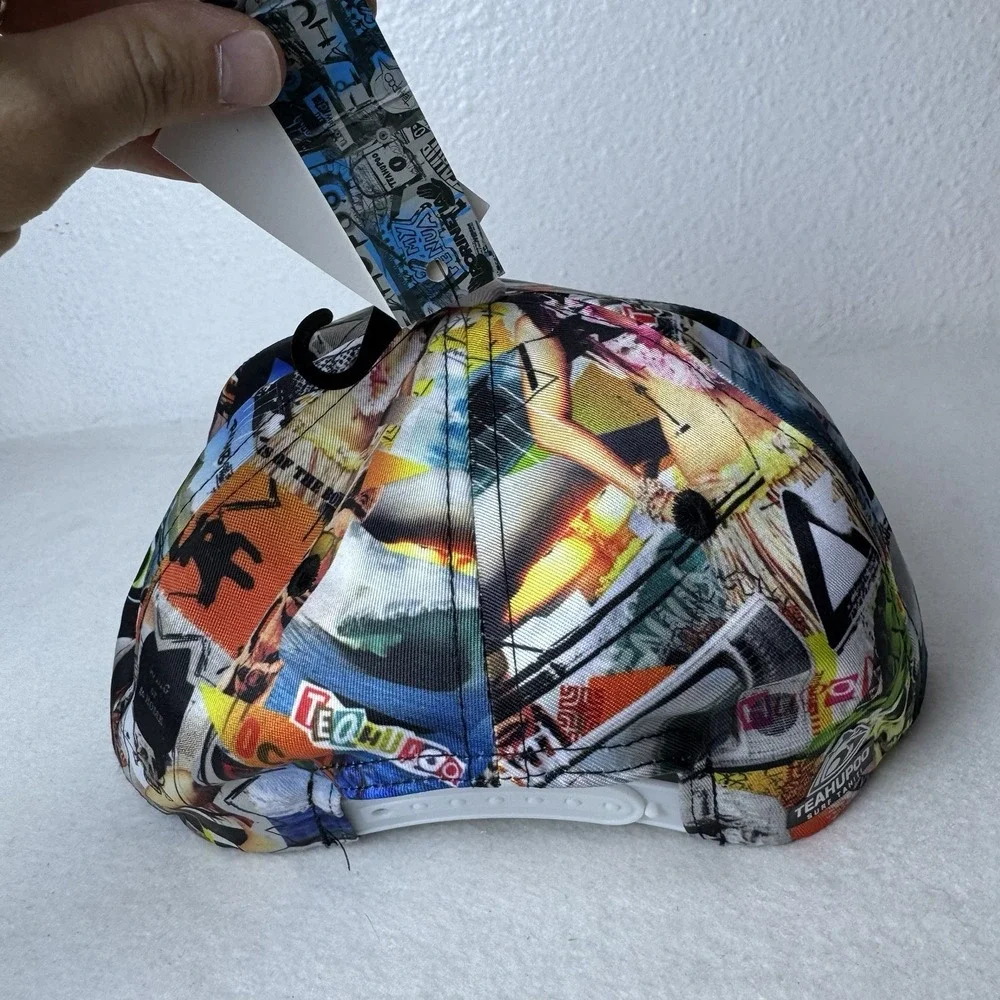 New Teahupoo Tahiti Hat AOP Firing Full Color SnapBack Cap Adjustable Surf Beach